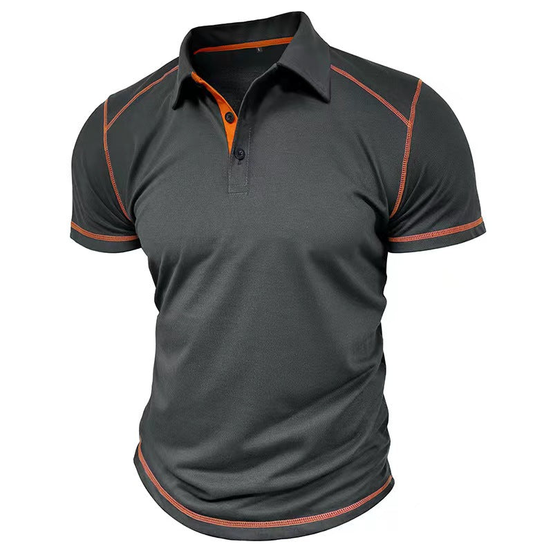 Polo Bicolore Col Revers Homme