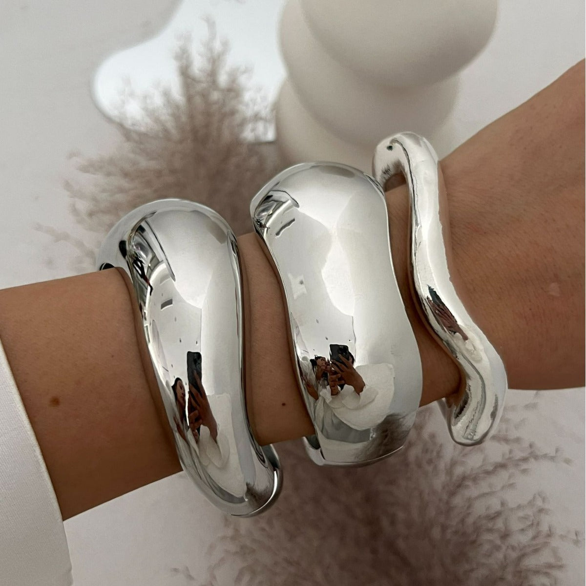 Eden Bracelet Métal Goutte d'Eau Brillant