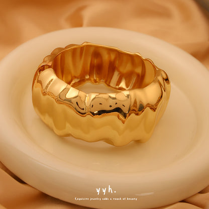 Raven Bracelet Ouvert Large Punk Luxe Léger