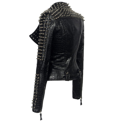 SX Zerina – Veste Motard Courte Rivetée