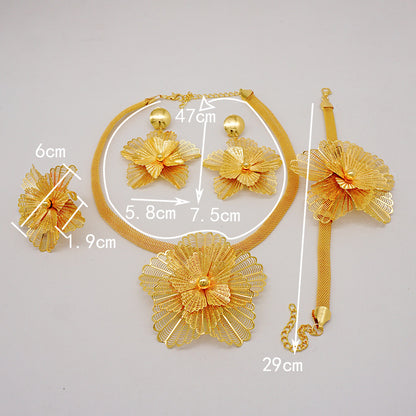 Necklace Earring Ring Bracelet Suit