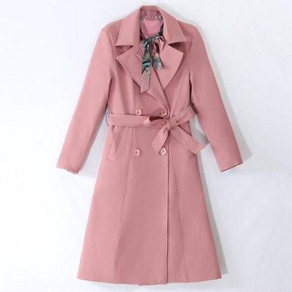 🌟 Laurana🌟 Trench Coat Slim et Robe Imprimée