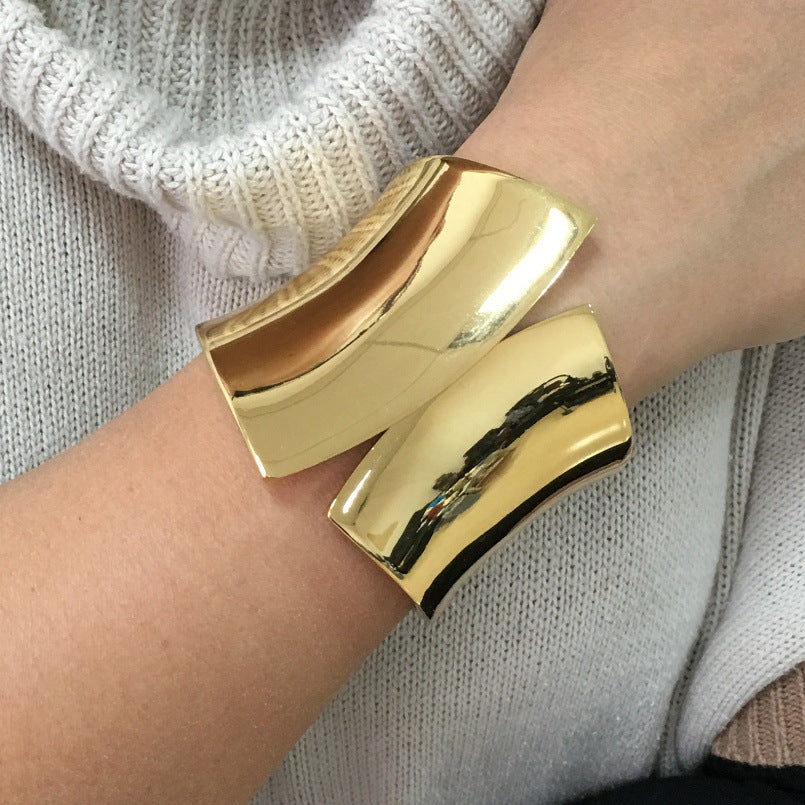 Zara Bracelet Métal Large Punk Brillant Exagéré