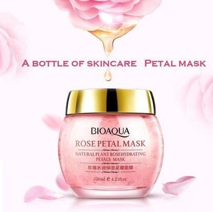 🌹 BIOAQUA – Masque de Nuit à Pétales de Rose et à l'Osmanthus Naturel