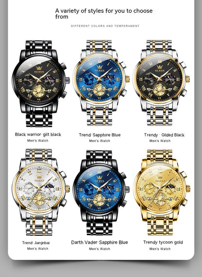 ⌚ OBATALA– Montre Quartz Multifonction Homme ✨