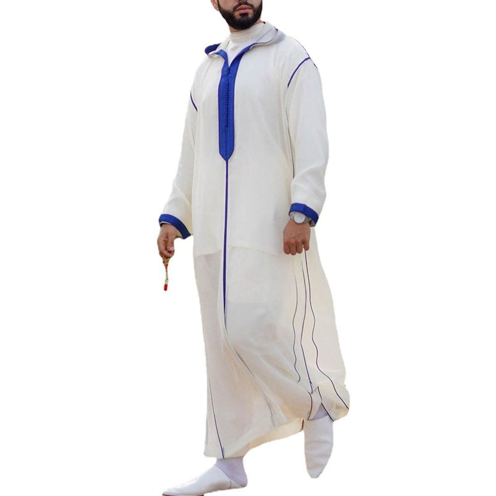 Baba – Arabic Long Men's Hooded Shirt Muslim Robe