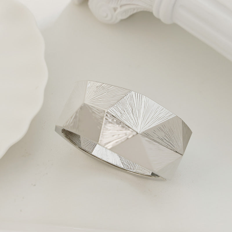 Raven Bracelet Ouvert Large Punk Luxe Léger