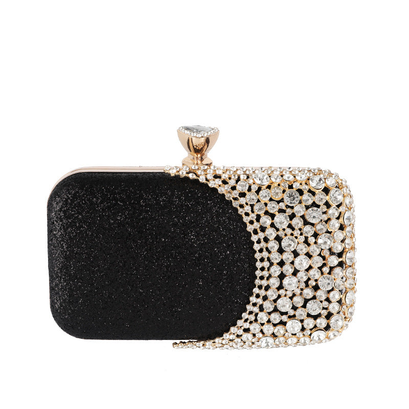 Sac De Soirée Ovale Strass Alliage Femme