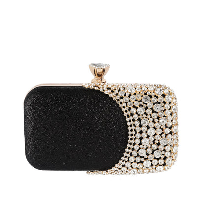 Sac De Soirée Ovale Strass Alliage Femme