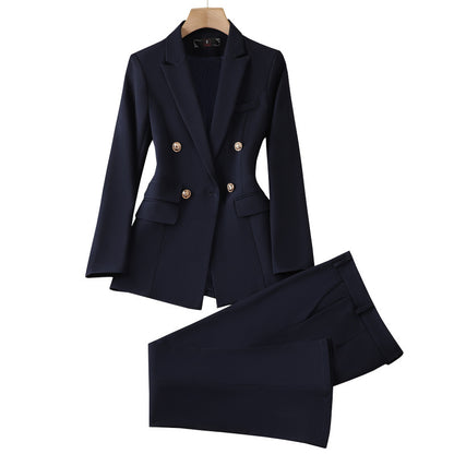 Power Chic – Tailleur Femme à Pantalon Évasé