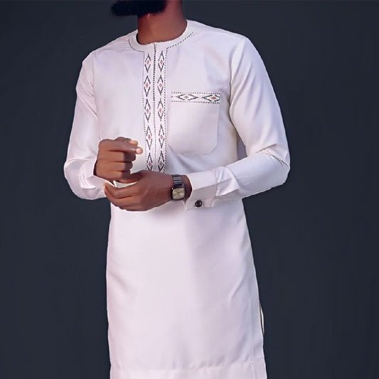 Noumouké – Costume Ethnique Homme avec Broderie Haut de Gamme