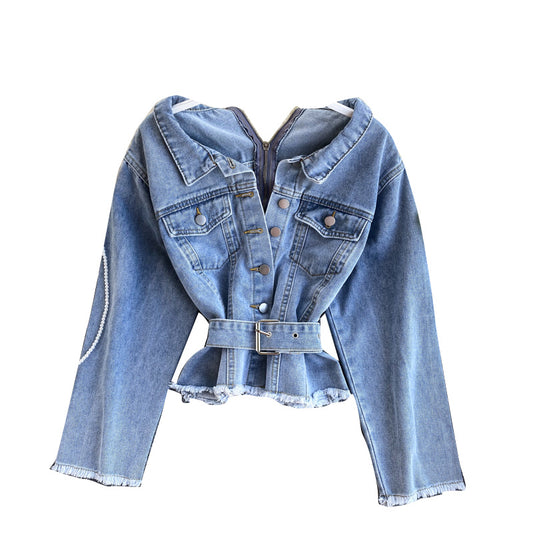 🖤Mintou – Veste en Denim pour Femme