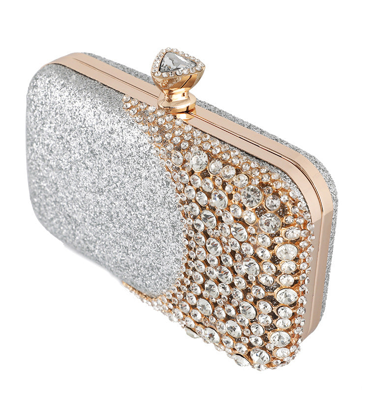 Sac De Soirée Ovale Strass Alliage Femme