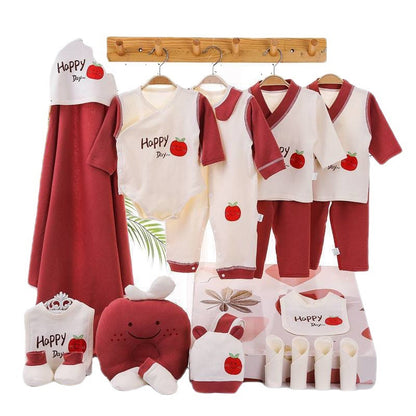 🌸 Children's Gift Box – Spring &amp; Autumn Cotton Baby Suit