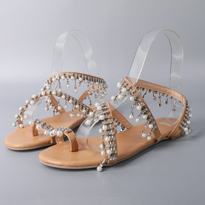 Crystal Comfy Flats