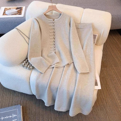 🌸 Liya Élégance 🌸 Ensemble Mi-long Chic Oriental