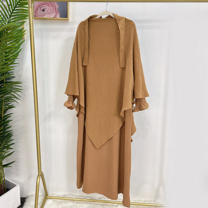 👑 Robe Kaftan  Aïssata  avec Voile Assorti