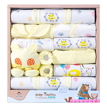 👶 18 Piece Cotton Newborn Clothes Gift Box Set