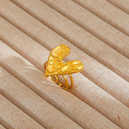 Personalized Stainless Steel Ring With Color-retaining Diamond Inlay