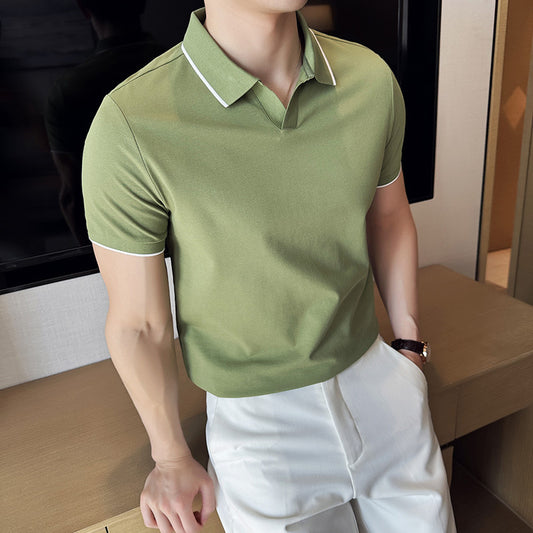 👕 SENKO – Polo Coton Perlé Élégance Décontractée ✨