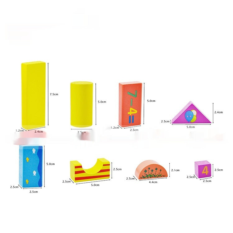 Large Wooden Assembled Educational Building Blocks Toy