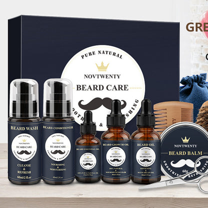 🪵 NOVTWENTY – Pogonotomy Moussa Set – Complete Beard Care Kit
