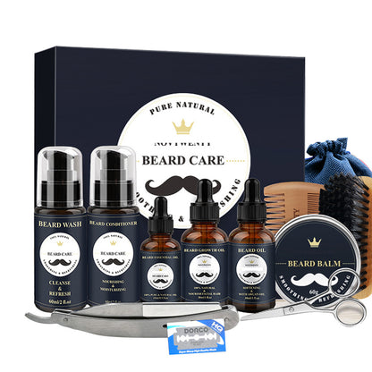 🪵 NOVTWENTY – Pogonotomy Moussa Set – Complete Beard Care Kit