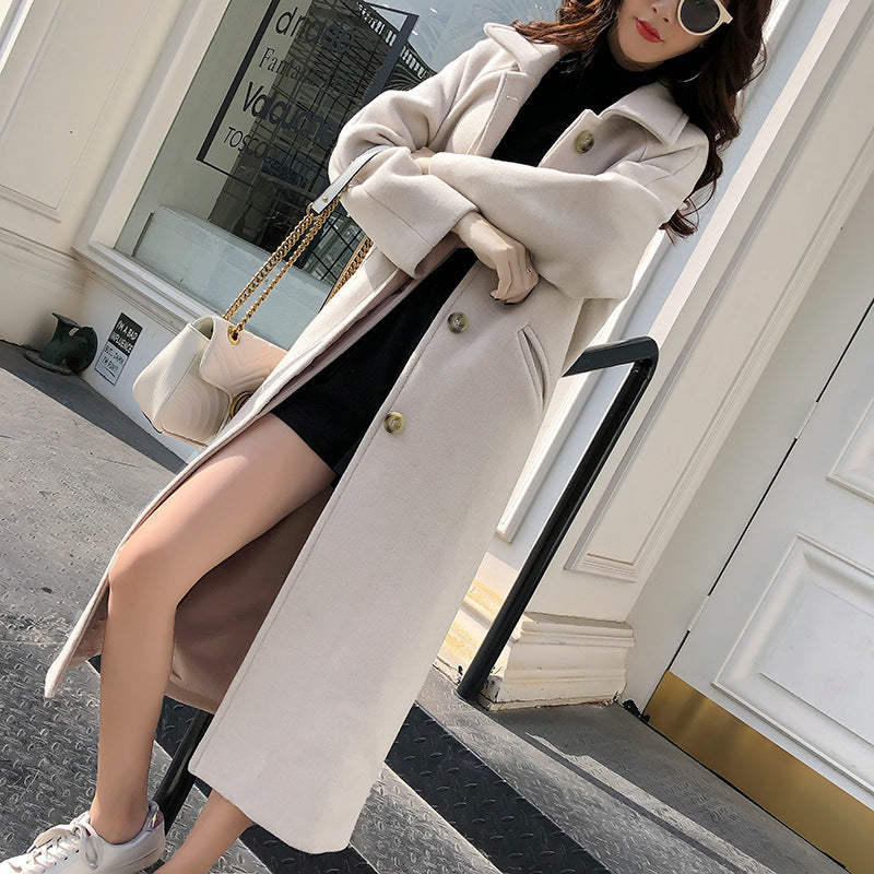 Ténéra – Trench long féminin à col tailleur 🧥✨
