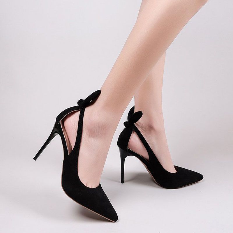 Escarpins Microfibre Talon Épais