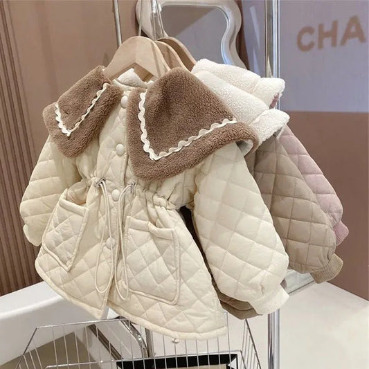 🌺 Liréna – Manteau Doublé Velours Fille