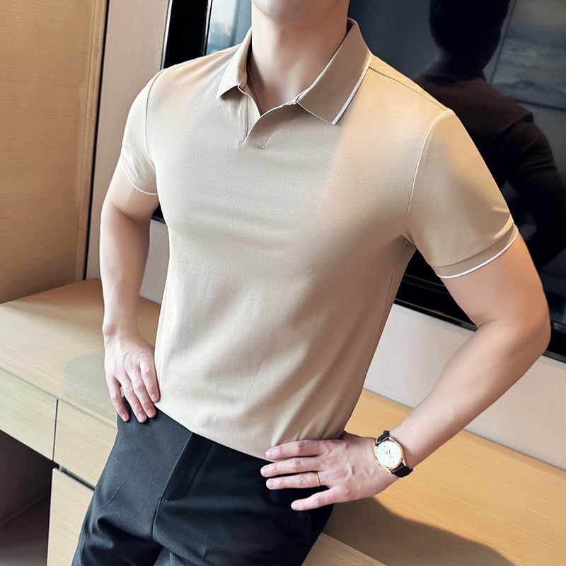 👕 SENKO – Polo Coton Perlé Élégance Décontractée ✨