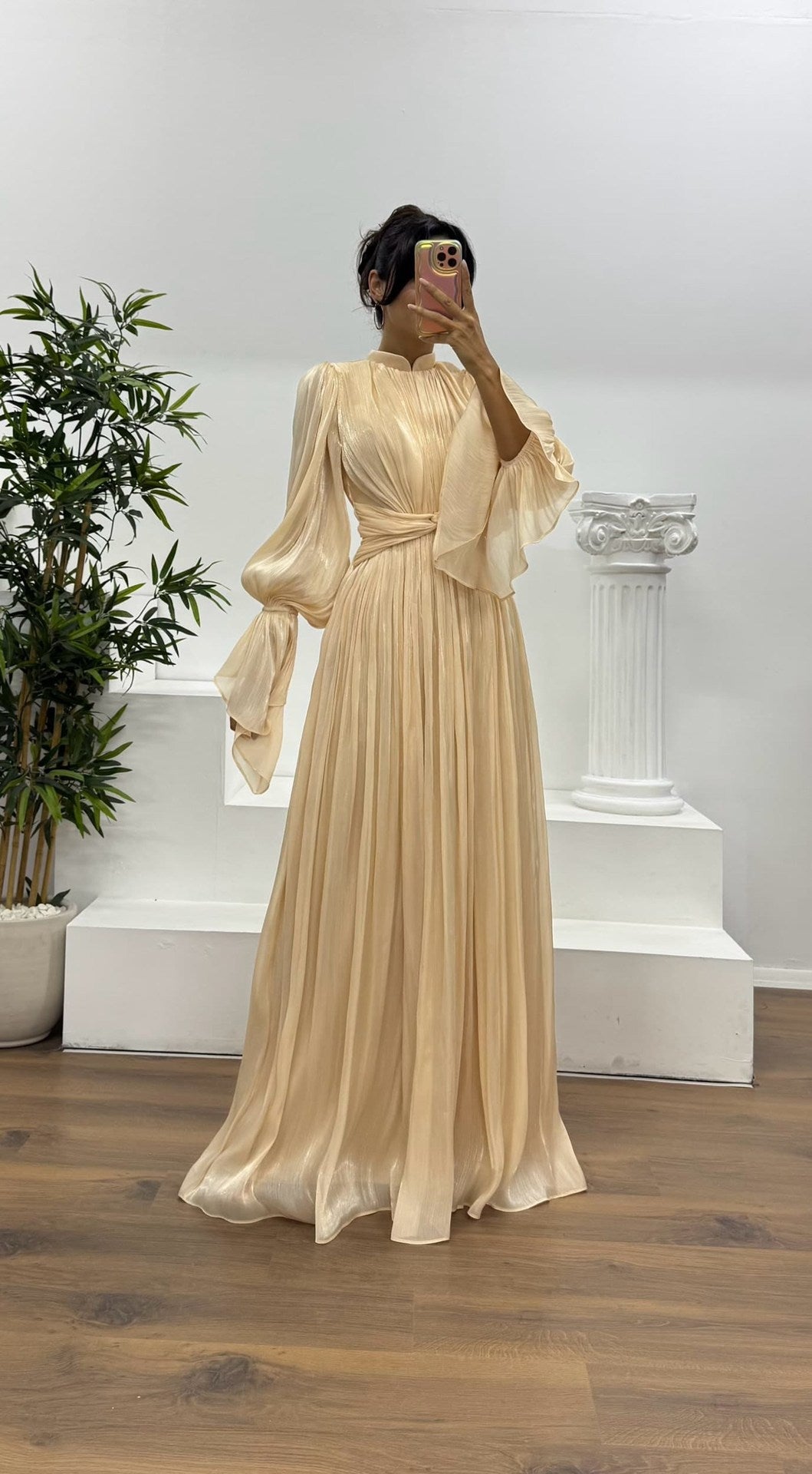 Robe Nayanka — Manches Bouffantes