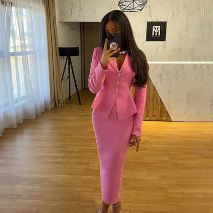 NALÉ – Ensemble Jupe Taille Haute et Veste Slim