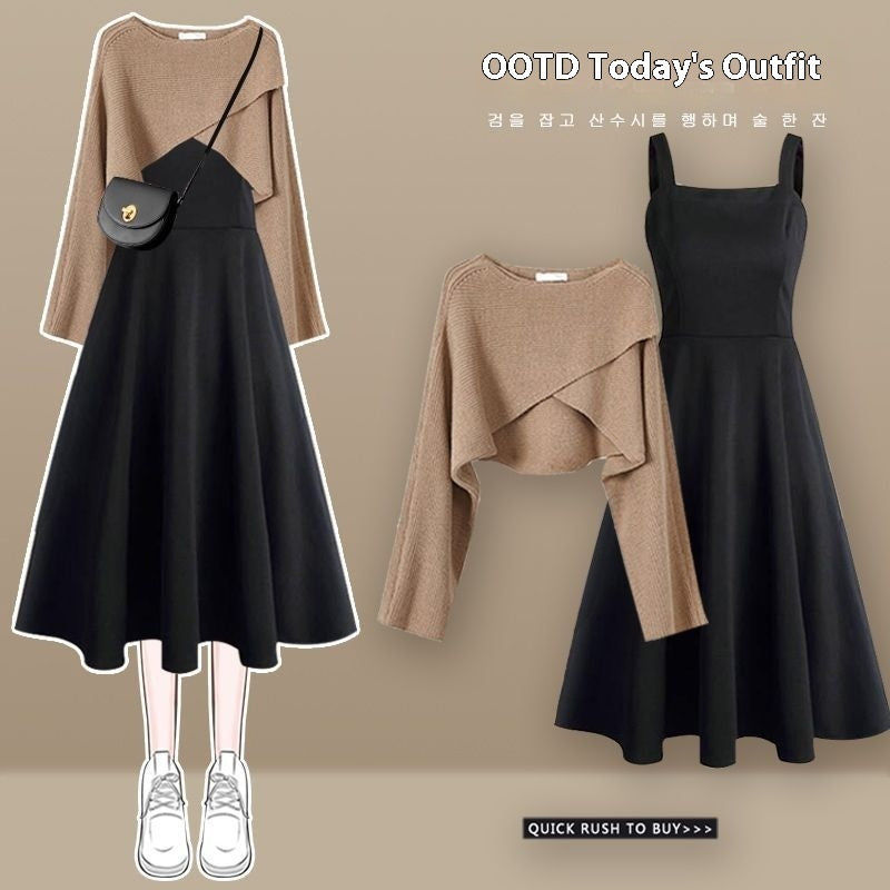 🌾 Dolcé🌾 Ensemble Maille et Robe 2 Pièces