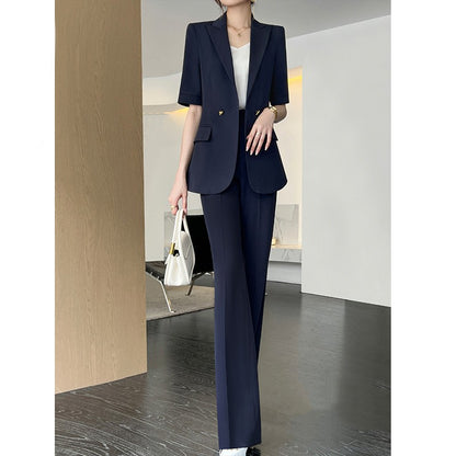 Ensemble Tailleur Pantalon Haut De Gamme Femme