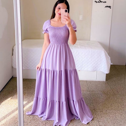 Robe "Amara"  Féérie Florale & Épaules Dénudées
