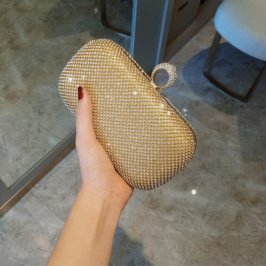 Sac De Soirée Strass Chaîne Femme