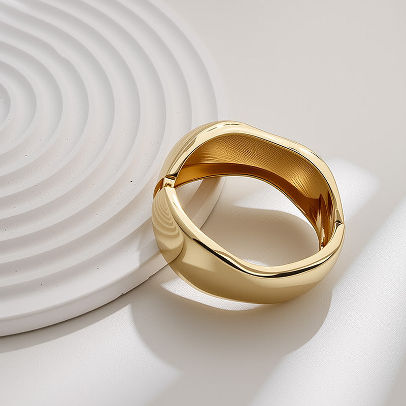 Raven Bracelet Ouvert Large Punk Luxe Léger