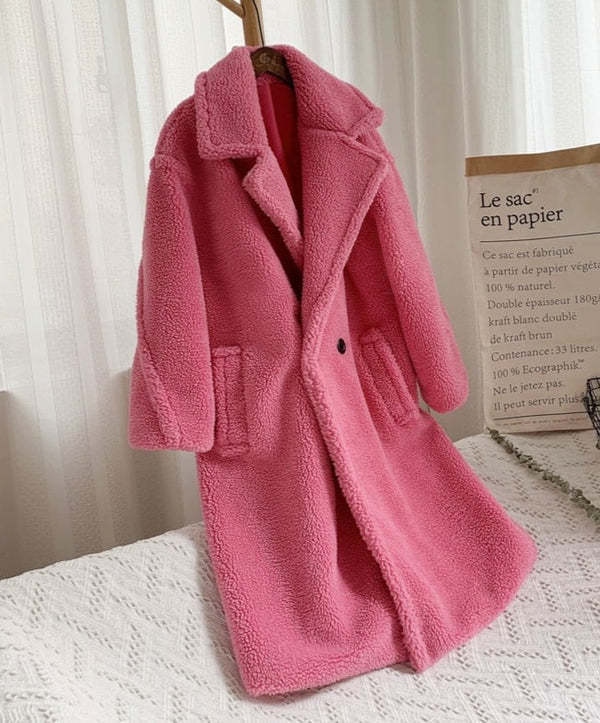 Kadiatou – Manteau en laine d’agneau à poches ❄️🧥