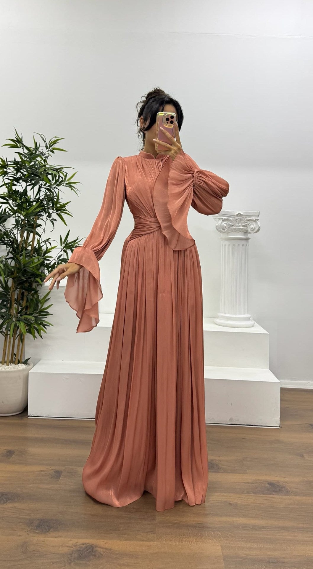 Robe Nayanka — Manches Bouffantes