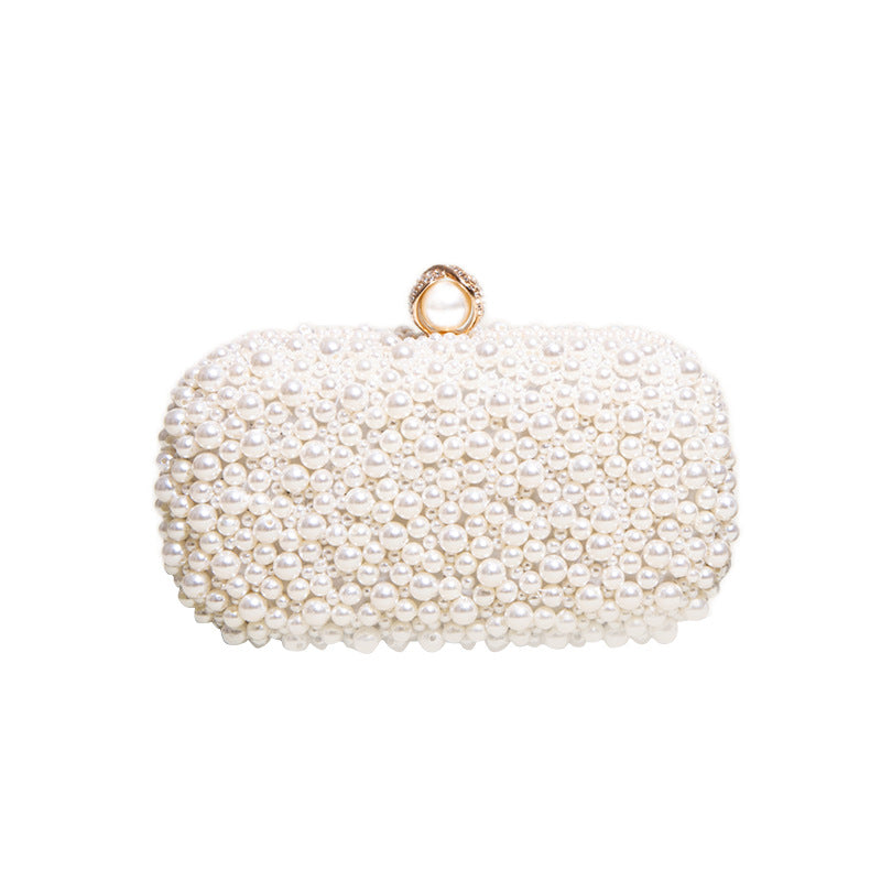 Pochette Carrée Nacre Soirée Femme