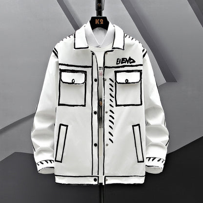 🌺 Kiyembe – Veste Courte Fleurie Homme