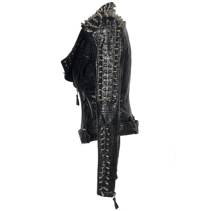 SX Zerina – Veste Motard Courte Rivetée