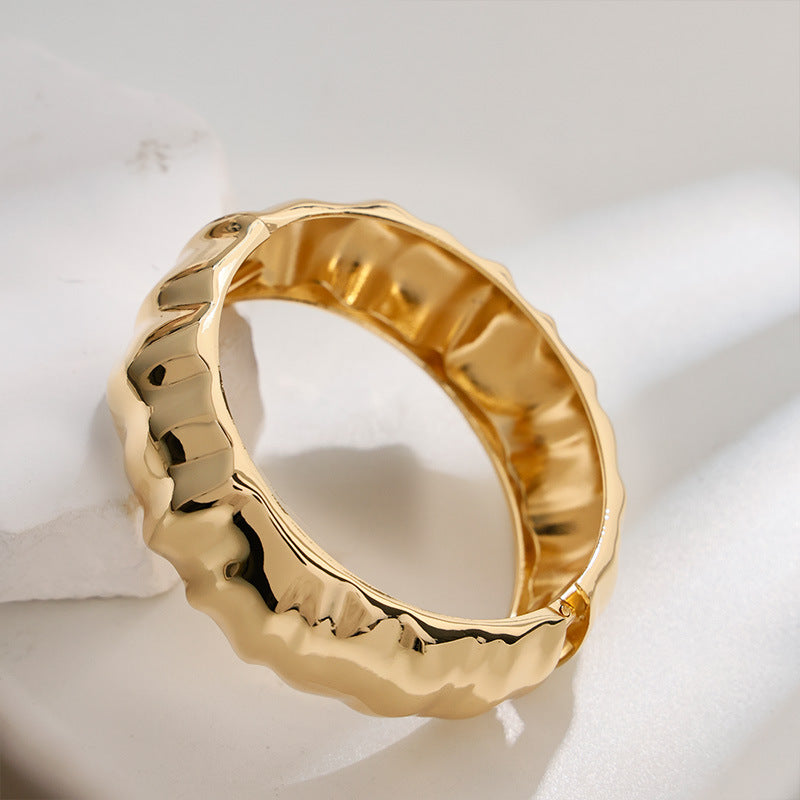 Raven Bracelet Ouvert Large Punk Luxe Léger