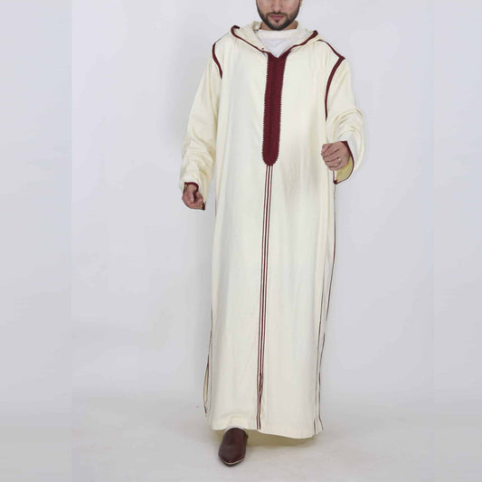 Baba – Arabic Long Men's Hooded Shirt Muslim Robe
