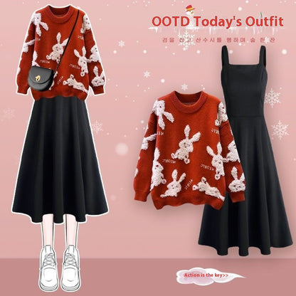 👑 Valvy 👑 Ensemble Tricot Élégance 2 Pièces