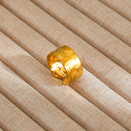 Personalized Stainless Steel Ring With Color-retaining Diamond Inlay
