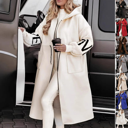 Maria – Manteau trench à capuche avec cordon 🧥🍂❄️