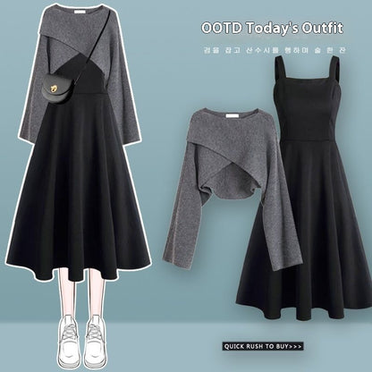 🌾 Dolcé🌾 Ensemble Maille et Robe 2 Pièces