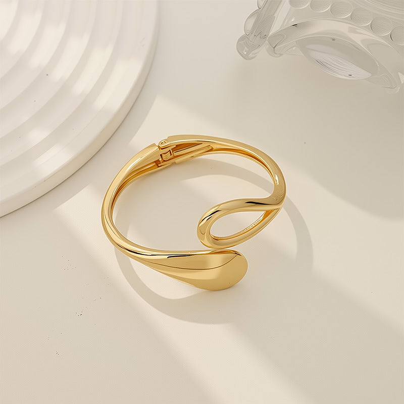 Raven Bracelet Ouvert Large Punk Luxe Léger